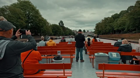 York Boat Ride Stock Footage 214513476