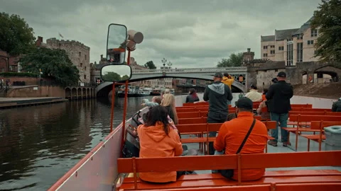 York Boat Ride Stock Footage 214521828