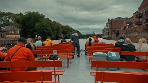 York Boat Ride Stock Footage 217722291