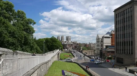York city wide angle view Stock Footage 64853893
