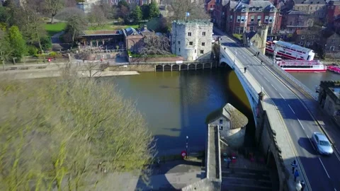 York, England Flyover Stock Footage 187582197