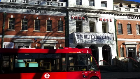 York Hall facade Stock Footage 174902972