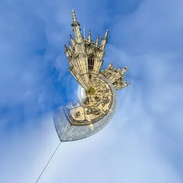 York Minster tiny planet Stock Photos