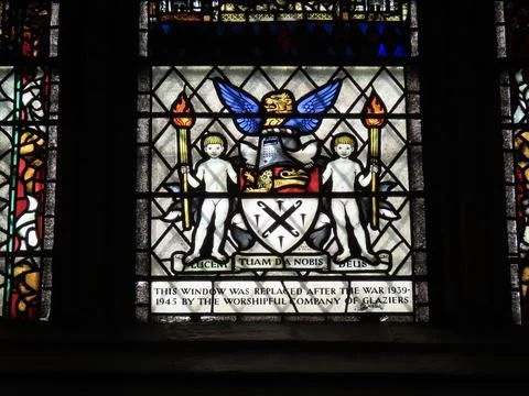 York Minster window Stock Photos