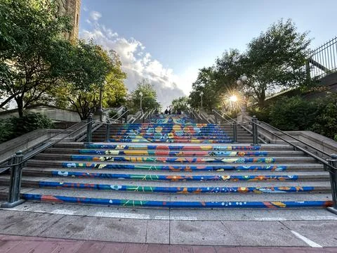 York Steps Foto stock