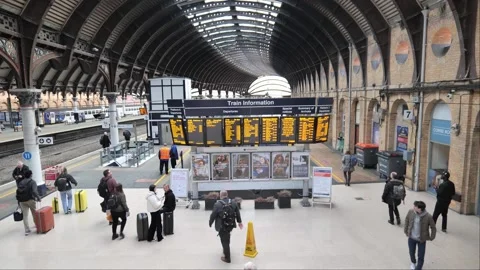 York Train Station Stock Footage 240745744