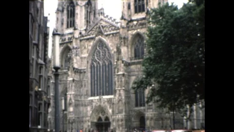 Yorkminster from Duncombe Place Stock Footage 251821793