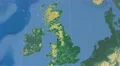 Yorkshire And The Humber - region of the United Kingdom extruded. Bumps shaded 4k or 4k+ Resolution