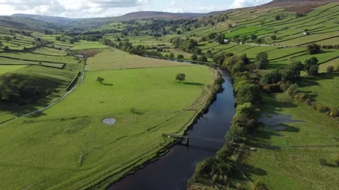 Yorkshire Dales River Stock Footage 292132947