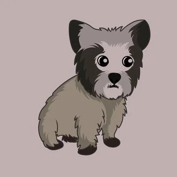 Yorkshire terrier dog vector Illustrazione stock