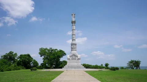 Yorktown Victory Monument Stock Footage 313767555