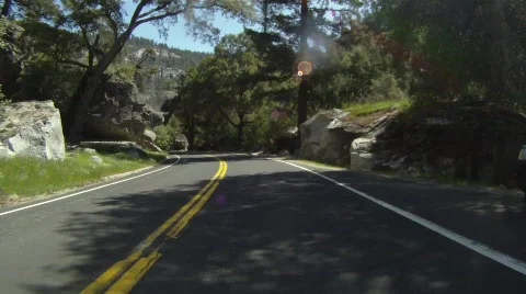 Yosemite Drive 2 動画素材 720416