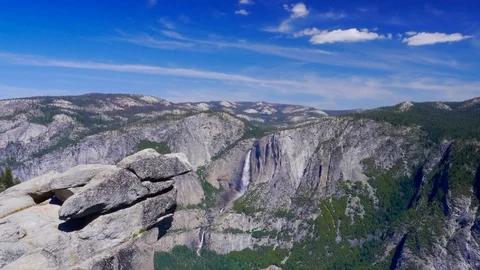 Yosemite Fall Time-lapse from Glacier Point Stock-Footage 124211768