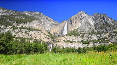 Yosemite falls Stock Footage 8510662