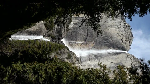 Yosemite Falls Stock Footage 30545586