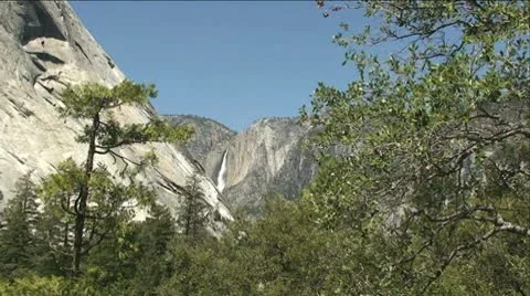 Yosemite Falls Mist-B Stock Footage 8946024