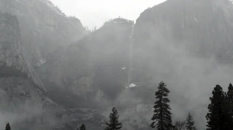 Yosemite Falls Time Lapse Stock Footage 36175779