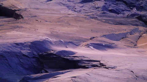 Yosemite Firefall flowing down El Capitan rock formation, Yosemite National Park 스톡 동영상 245943817