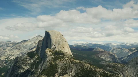 Yosemite Half Dome, Glacier Point View, Time Lapse Stock Footage 50059717