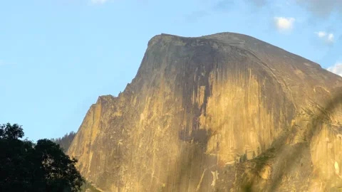 Yosemite Half Dome at Sunset Stock Footage 203278996