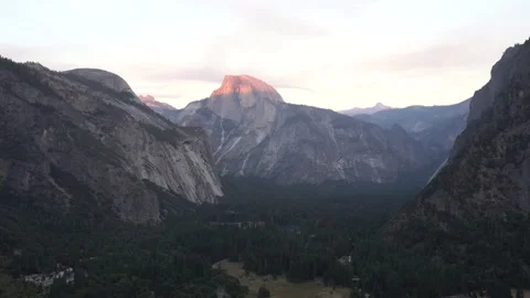 Yosemite Half Dome Sunset Time Lapse Stock-Footage 130540899