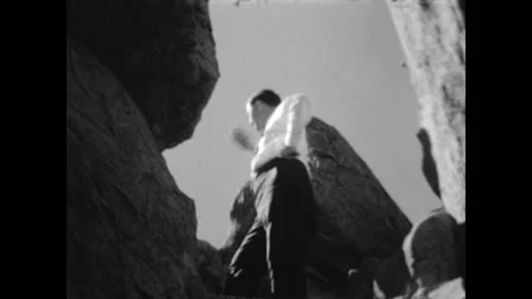 Yosemite Hike 1936 Stock Footage 176554200