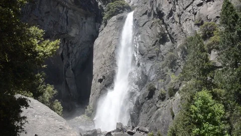Yosemite Lower Falls Full Video stock 91797337