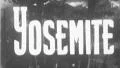 YOSEMITE National Park Nature Vintage Film Title Graphic Leader Travel Nostalgia HD Footage
