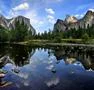 Yosemite National Park Valley View reflections on Merced river Photo
