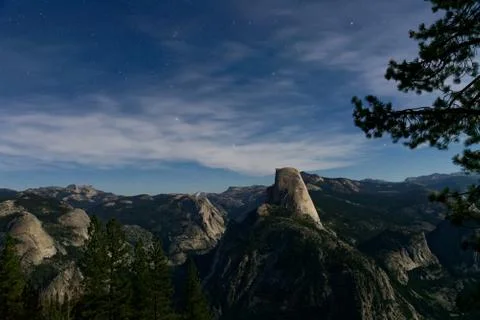 Yosemite at night Stock Photos