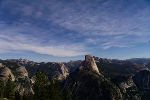 Yosemite at night Stock Photos
