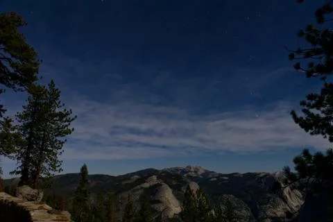 Yosemite at night Stock Photos
