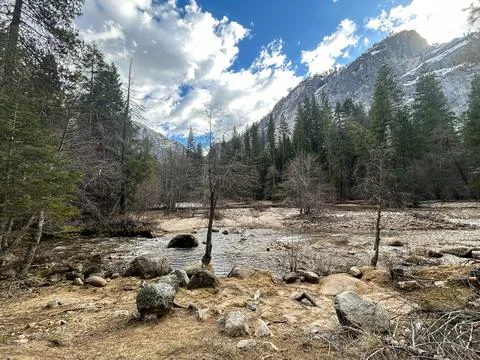 The Yosemite River Stock Photos