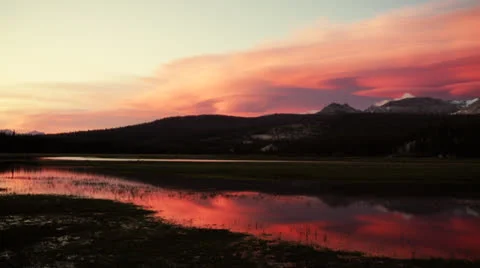 Yosemite Sunset Stock Footage 24254489