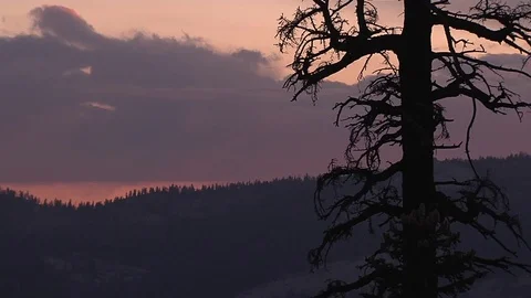 Yosemite Sunset Timelapse Stock Footage 79229507