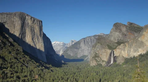Yosemite, the Tunnel View Video stock 38930369