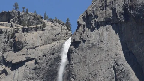 Yosemite Upper Falls Close Up Video stock 91797319
