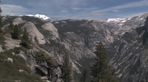 Yosemite Valley including Half Dome and waterfalls in Yosemite National Park Stock-Footage 37585959