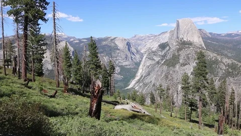 Yosemite Valley from the Panorama Trail Stock Footage 100526148