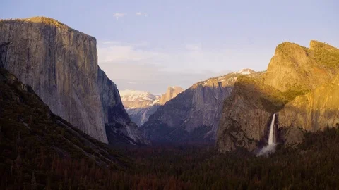 Yosemite Valley at Sunset Видео 97044515