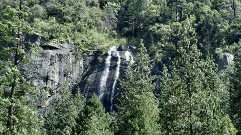 Yosemite Valley Water Fall Stock Footage 77029795