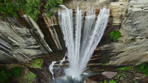 Yosemite Vernal Falls Aerial Vidéo 158188341