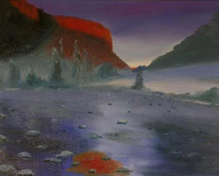 Yosemite in winter Stock Illustration