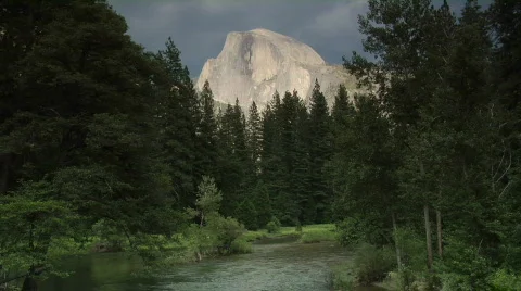 Yosemite's Half Dome Stock Footage 418887