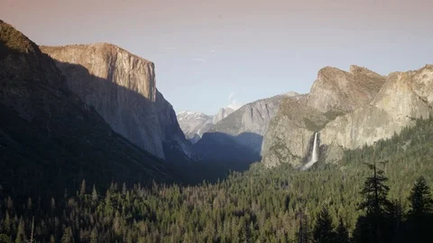 YosemiteTunnelViewTimelapse Video stock 89840797