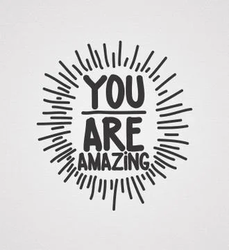 You are amazing Illustrazione stock