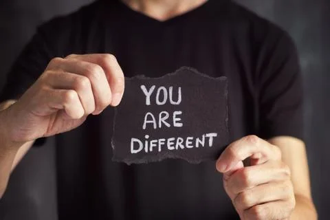You are different Stock Photos