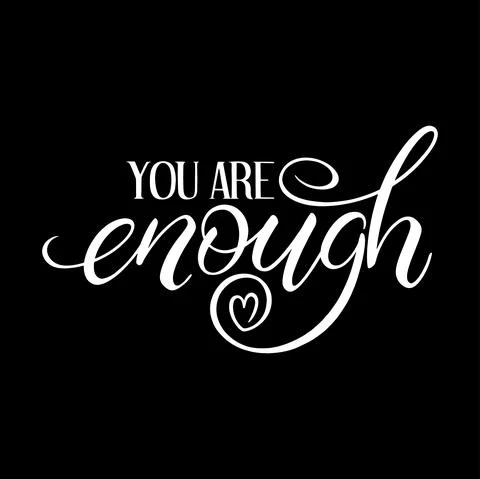 You are enough Stock Illustration