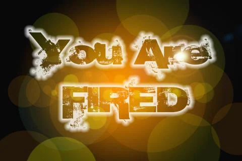 You are fired concept Stock Illustration