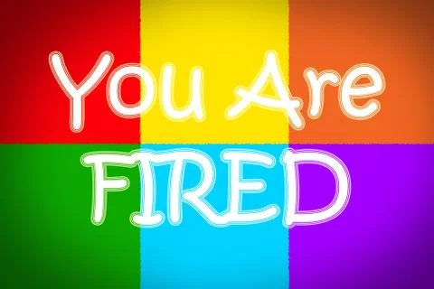 You are fired concept Stock Illustration